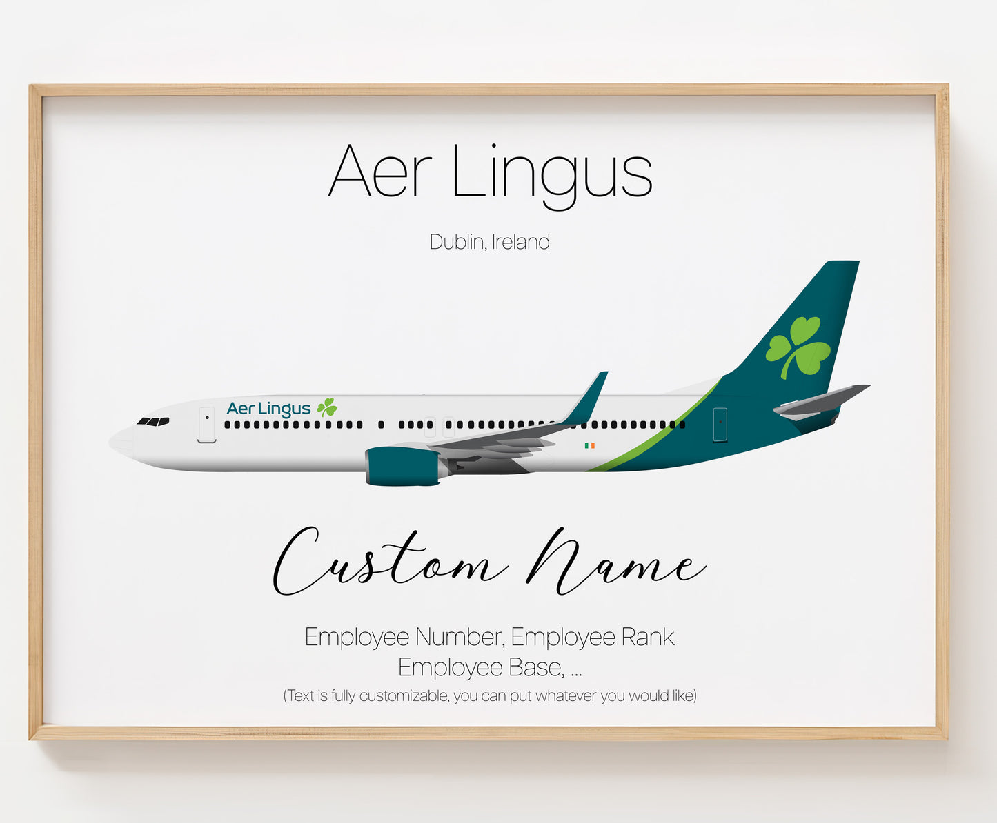 Aer Lingus Poster Print Custom [UNFRAMED]