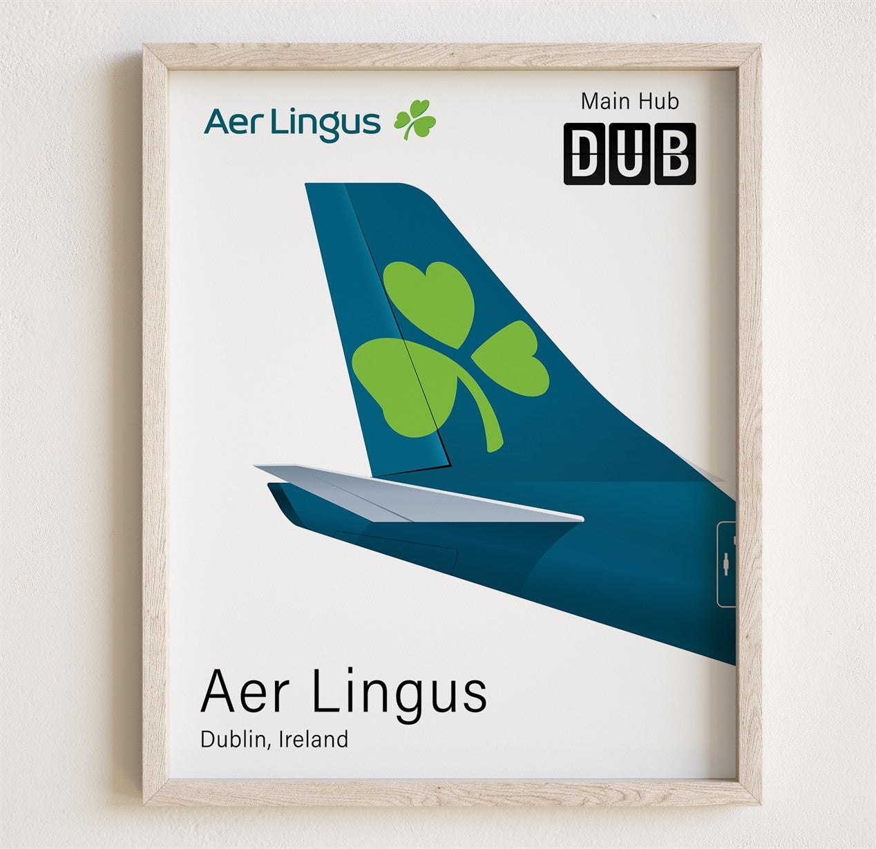 Aer Lingus Tailplane Poster Print [UNFRAMED]