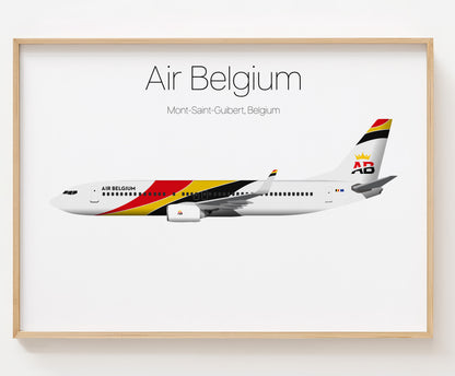 Air Belgium Poster Print Custom [UNFRAMED]