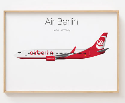 Air Berlin Poster Print Custom [UNFRAMED]