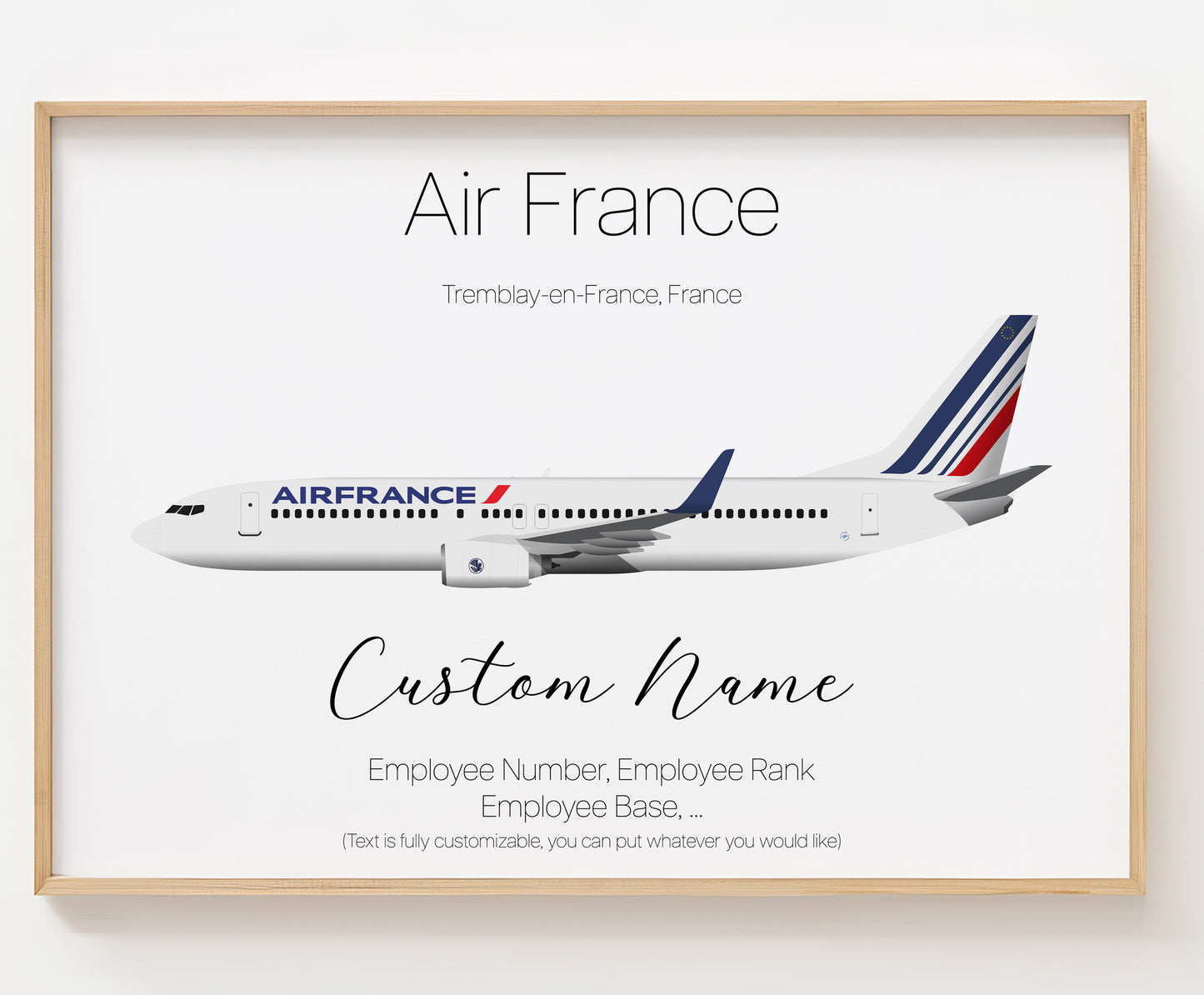 Air France Poster Print Custom [UNFRAMED]