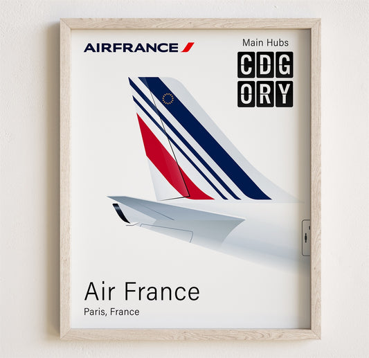 Air France Tailplane Poster Print [UNFRAMED]