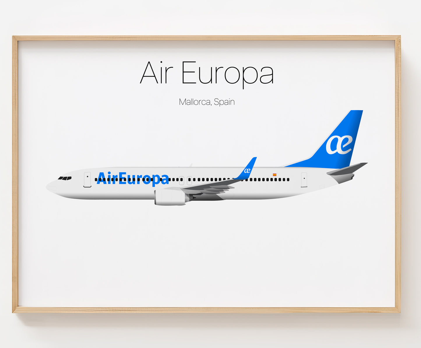 Air Europa Poster Print Custom [UNFRAMED]