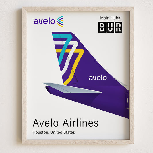 Avelo Airlines Tailplane Poster Print [UNFRAMED]