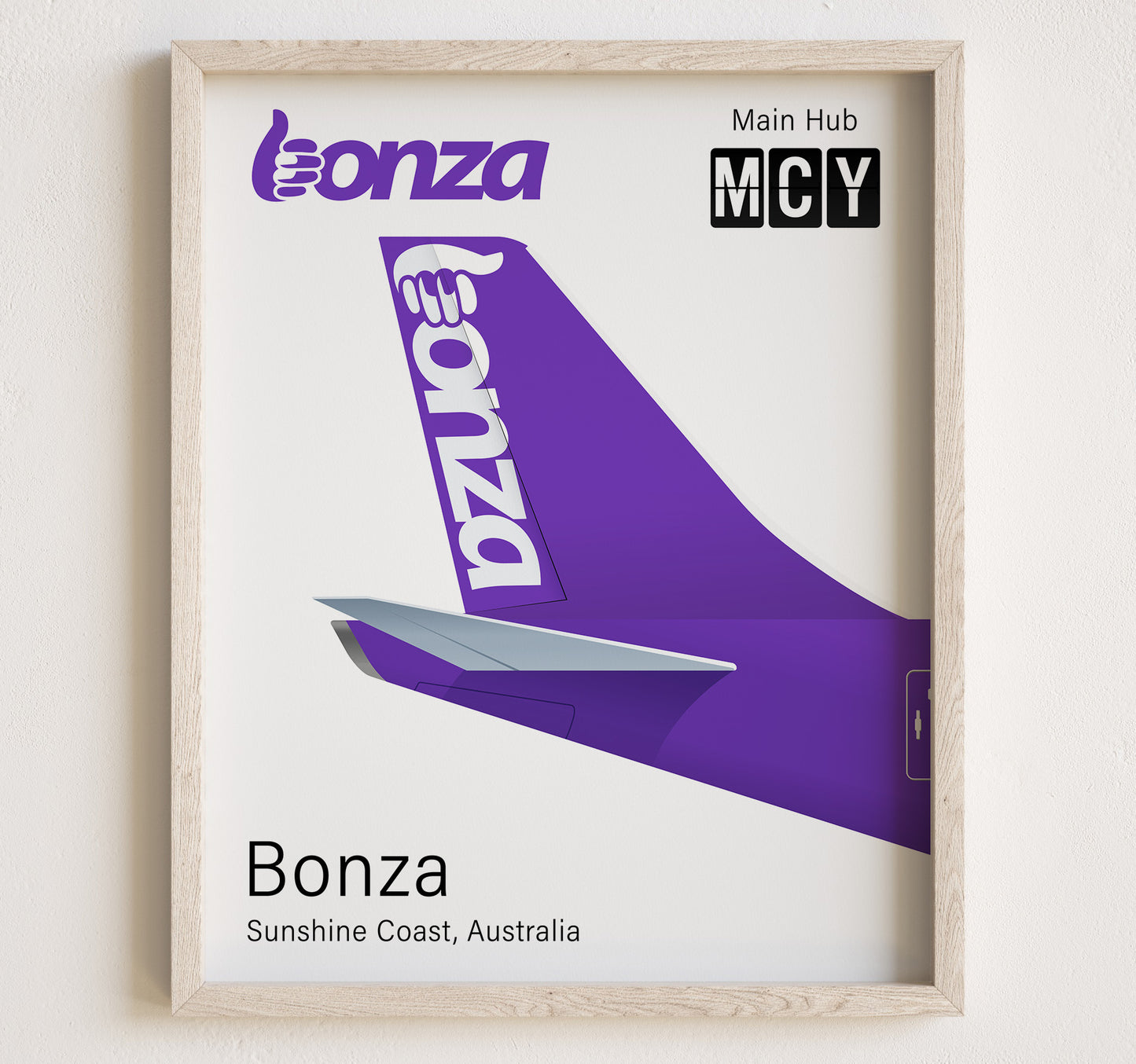 Bonza Tailplane Poster Print [UNFRAMED]