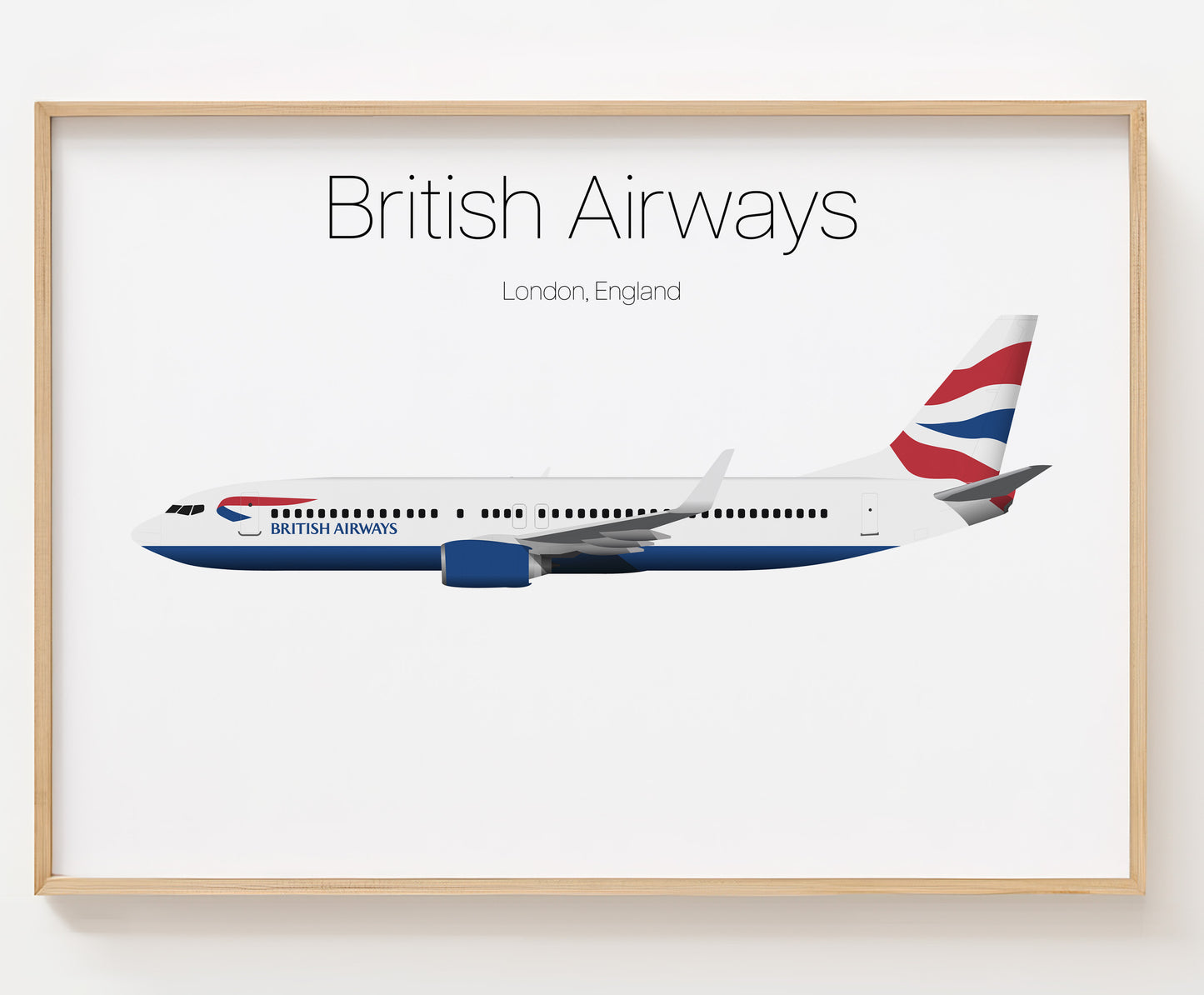 British Airways Poster Print Custom [UNFRAMED]