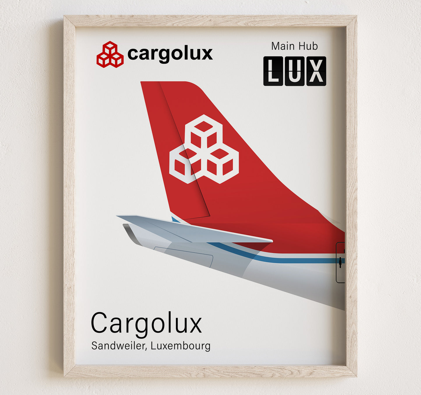 Cargolux Tailplane Poster Print [UNFRAMED]