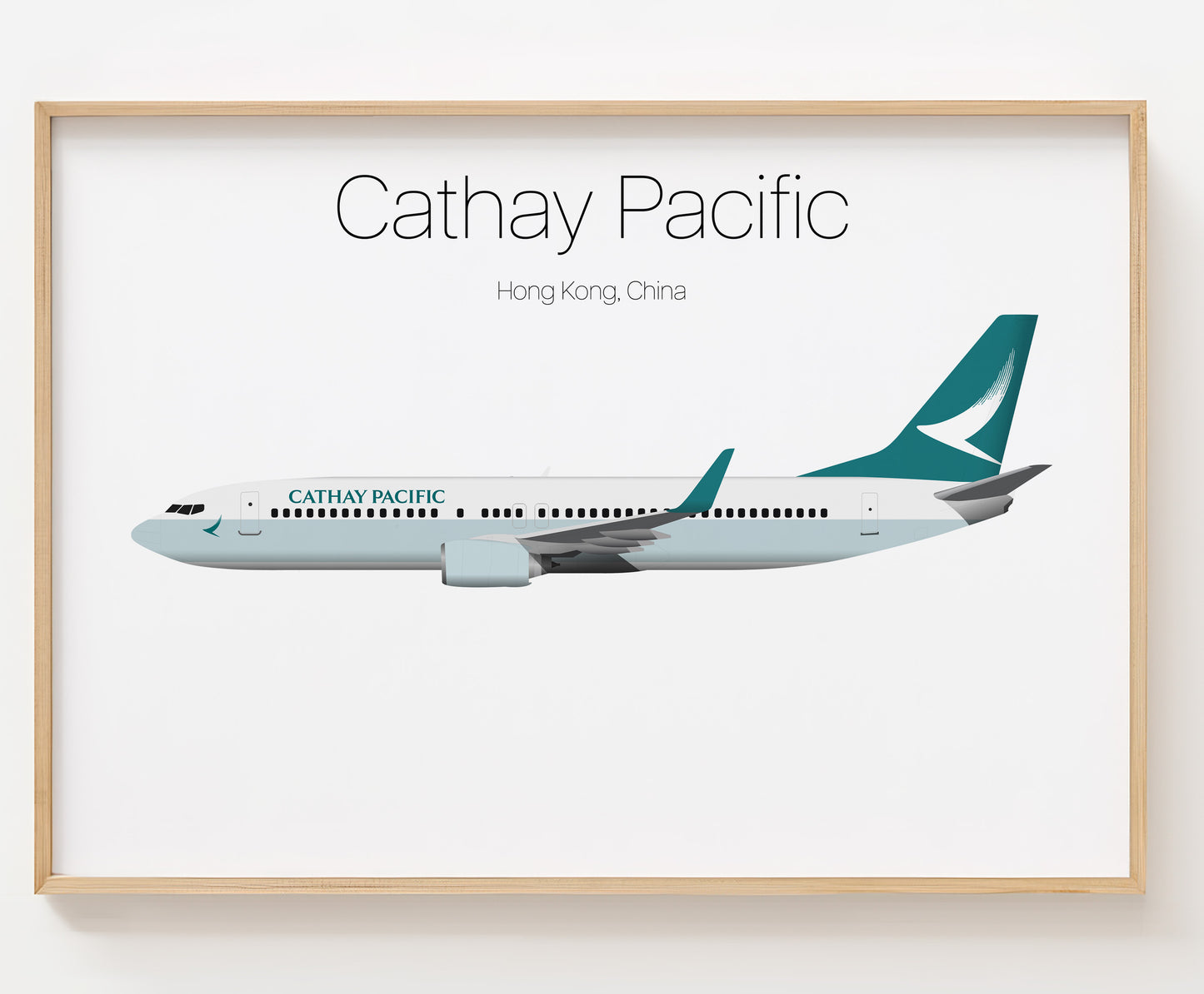 Cathay Pacific Poster Print Custom [UNFRAMED]