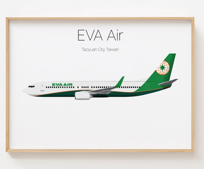 EVA Air Poster Print Custom [UNFRAMED]