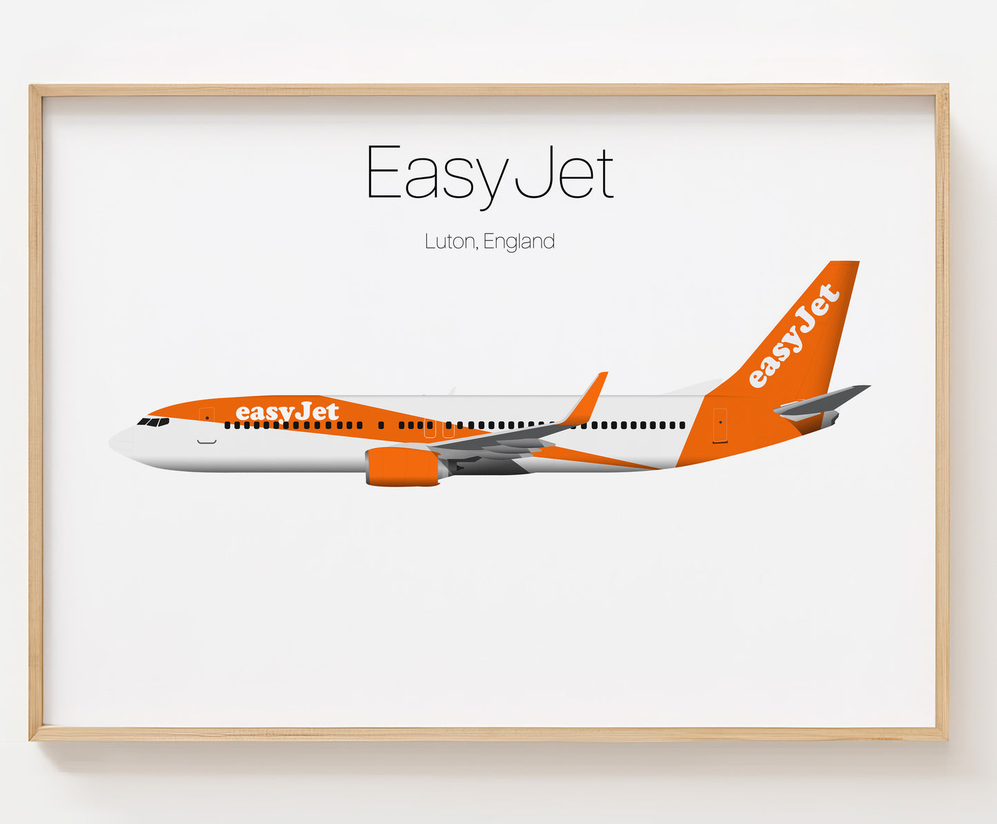 EasyJet Poster Print Custom [UNFRAMED]