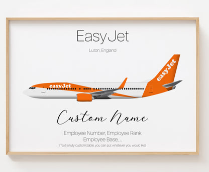 EasyJet Poster Print Custom [UNFRAMED]