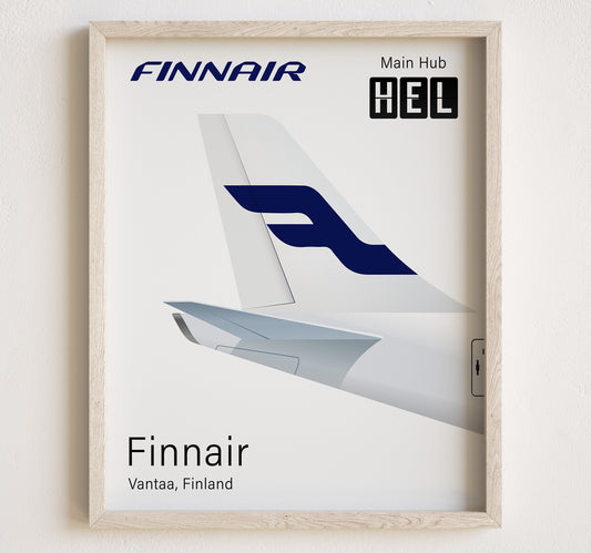 Finnair Tailplane Poster Print [UNFRAMED]