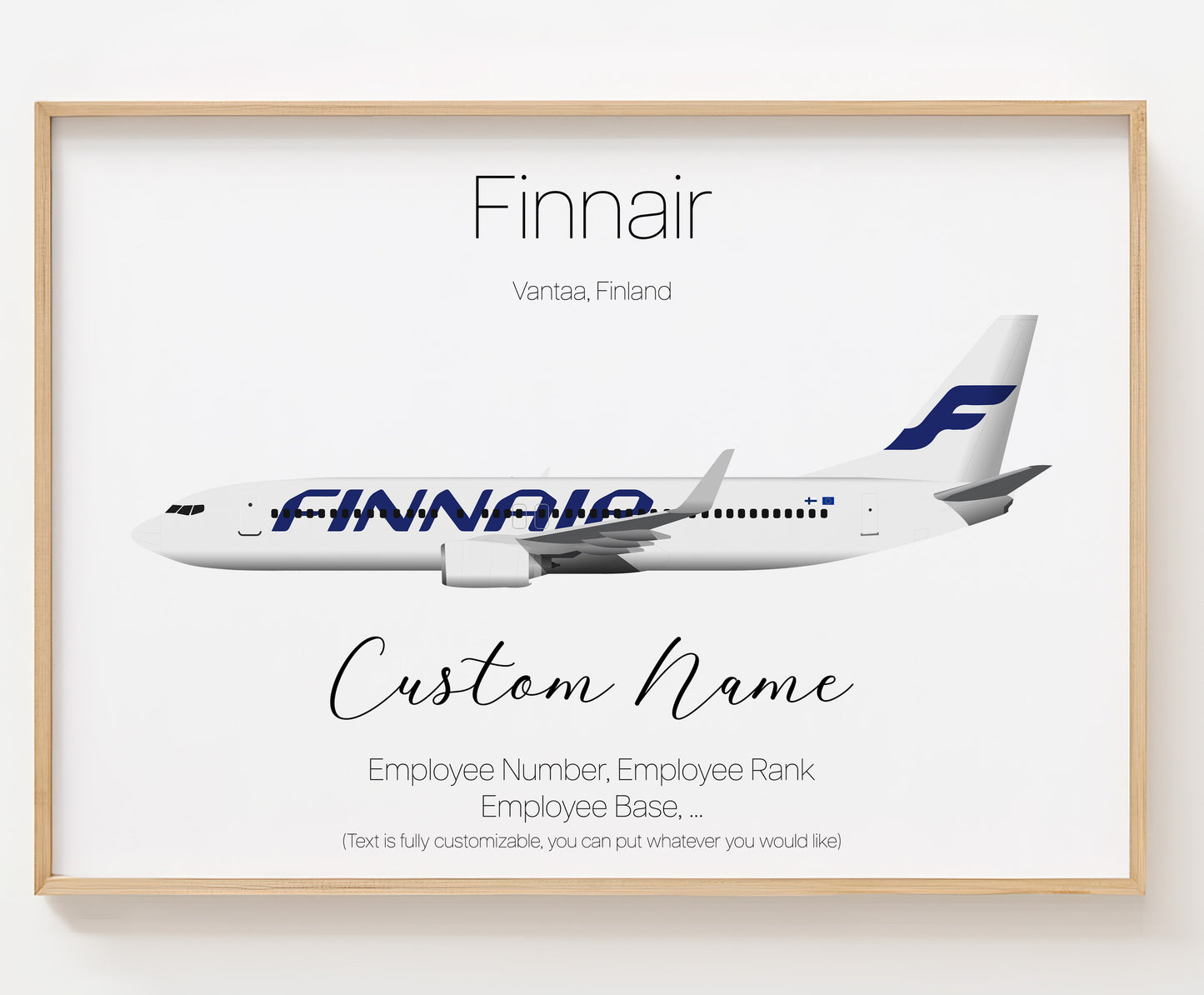 Finnair Poster Print Custom [UNFRAMED]