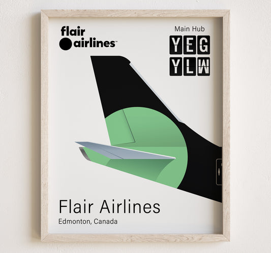 Flair Airlines Tailplane Poster Print [UNFRAMED]