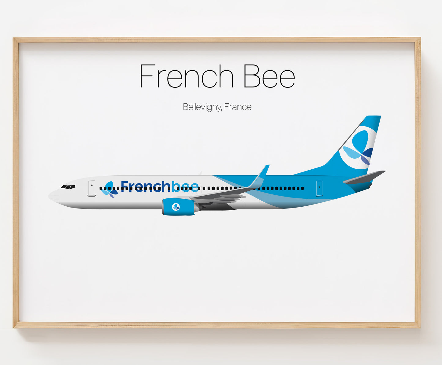 French Bee Poster Print Custom [UNFRAMED]