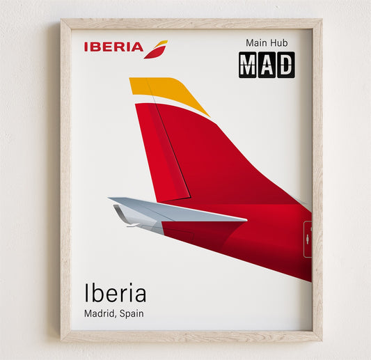 Iberia Tailplane Poster Print [UNFRAMED]