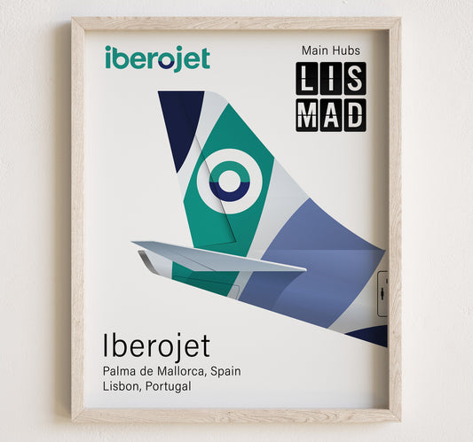 Iberojet Tailplane Poster Print [UNFRAMED]