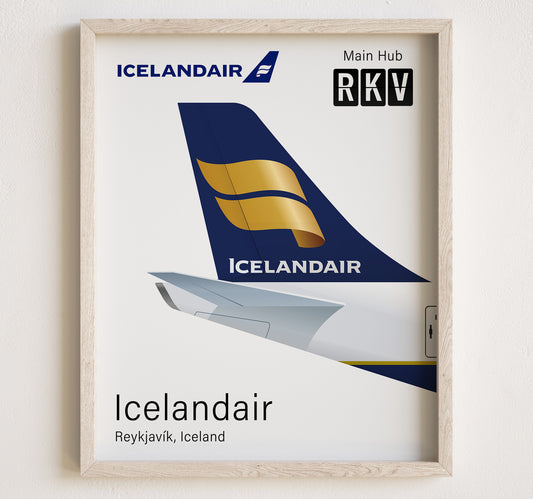 Icelandair Tailplane Poster Print [UNFRAMED]