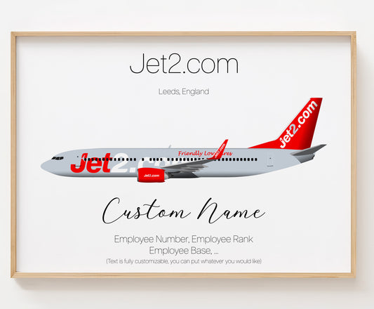 Jet2.com Poster Print Custom [UNFRAMED]