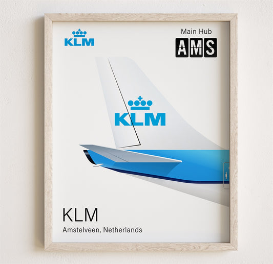 KLM Tailplane Poster Print [UNFRAMED]