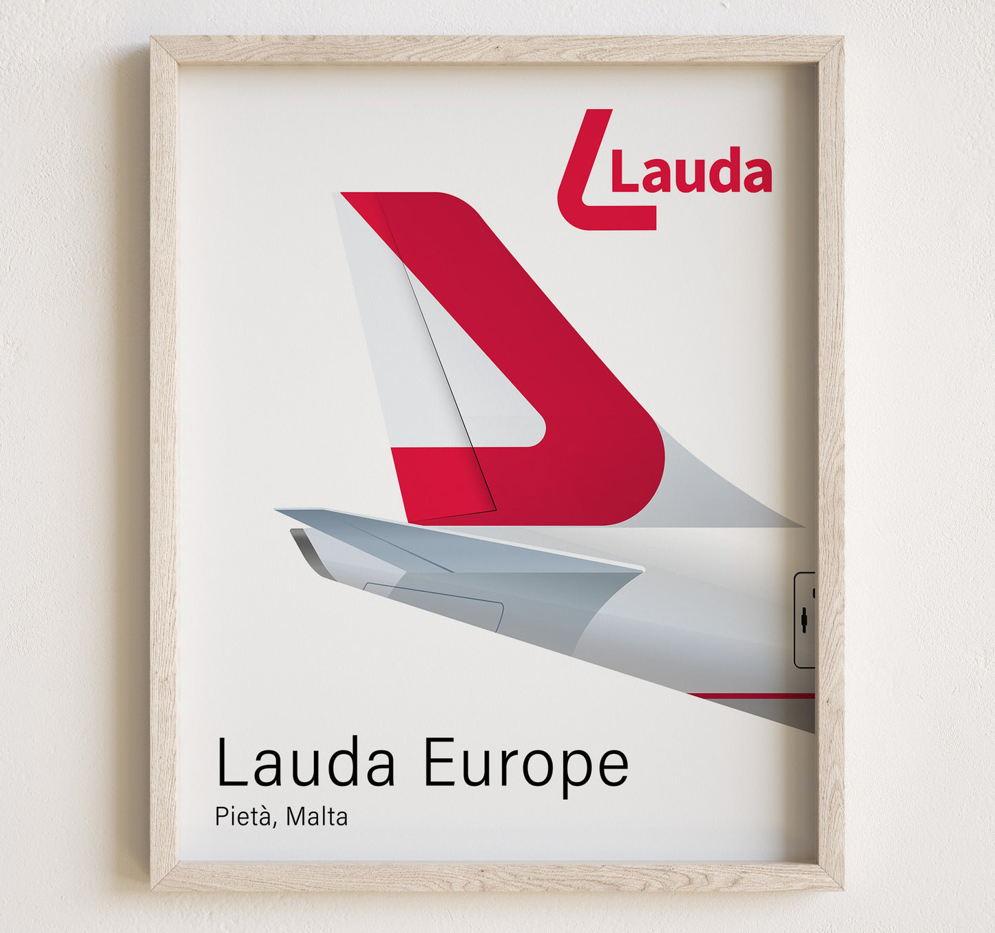 Lauda Europe Tailplane Poster Print [UNFRAMED]