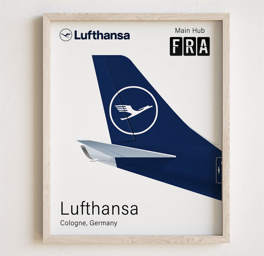 Lufthansa Tailplane Poster Print [UNFRAMED]