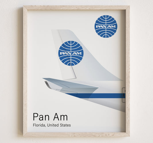 Pan AM Tailplane Poster Print [UNFRAMED]