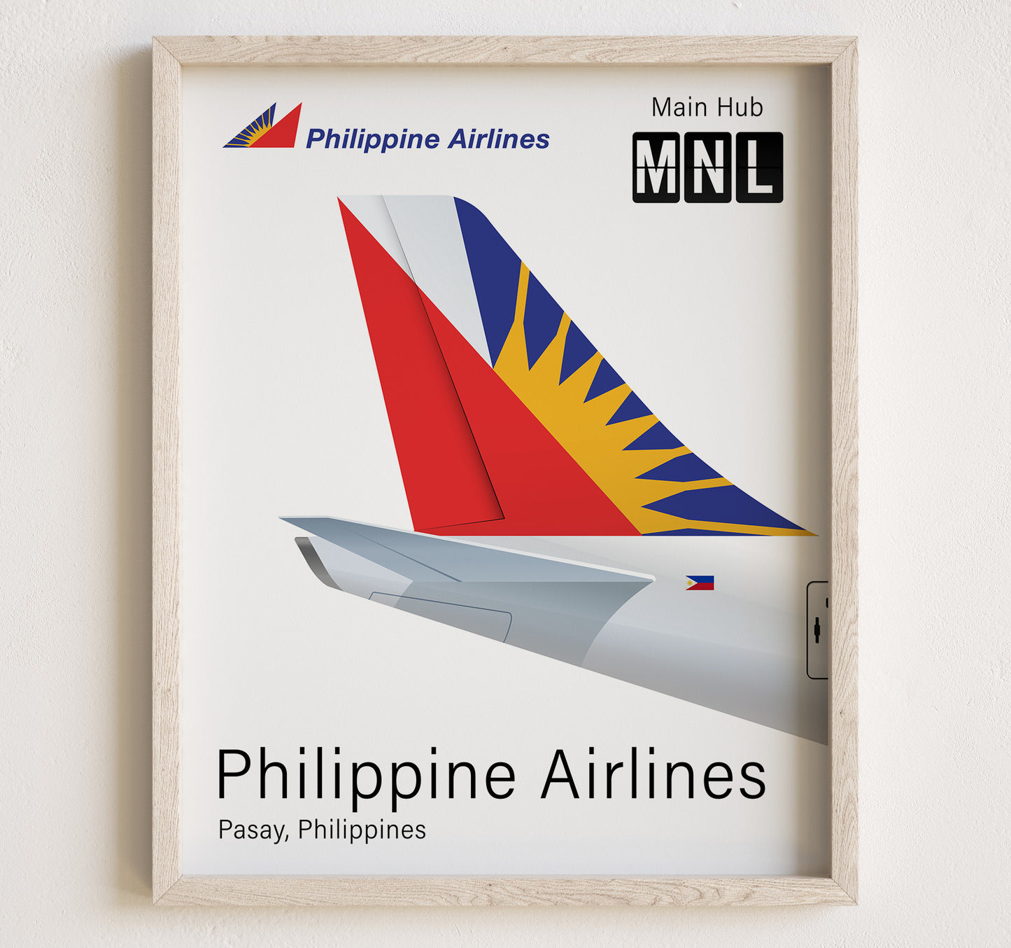 Philippine Airlines Tailplane Poster Print [UNFRAMED]