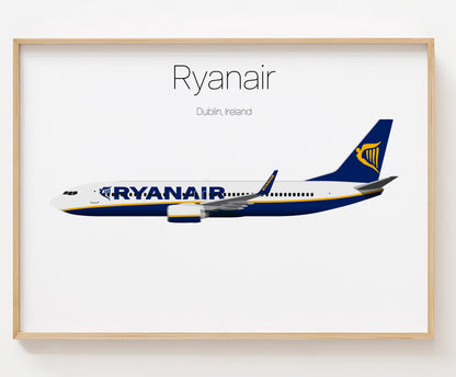 Ryanair Poster Print Custom [UNFRAMED]