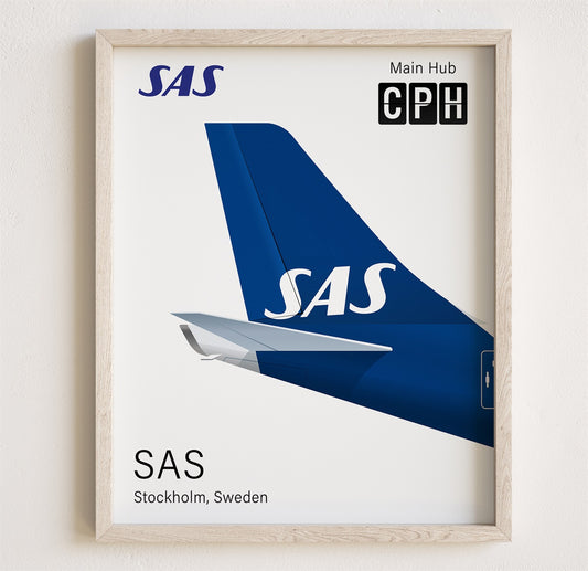 SAS Tailplane Poster Print [UNFRAMED]