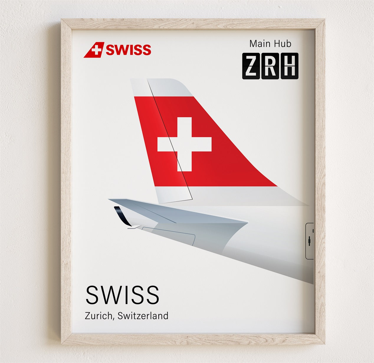 SWISS Tailplane Poster Print [UNFRAMED]