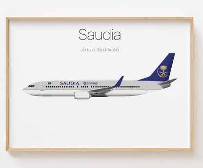 Saudia Poster Print Custom [UNFRAMED]