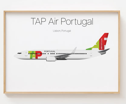 TAP Air Portugal Poster Print Custom [UNFRAMED]