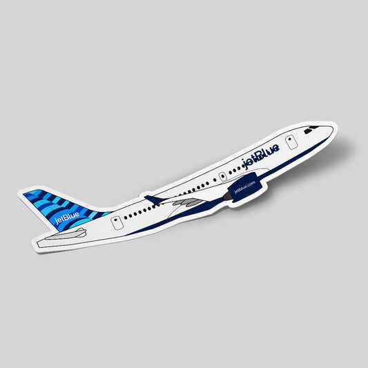 Airbus A220 JetBlue Sticker Airplane