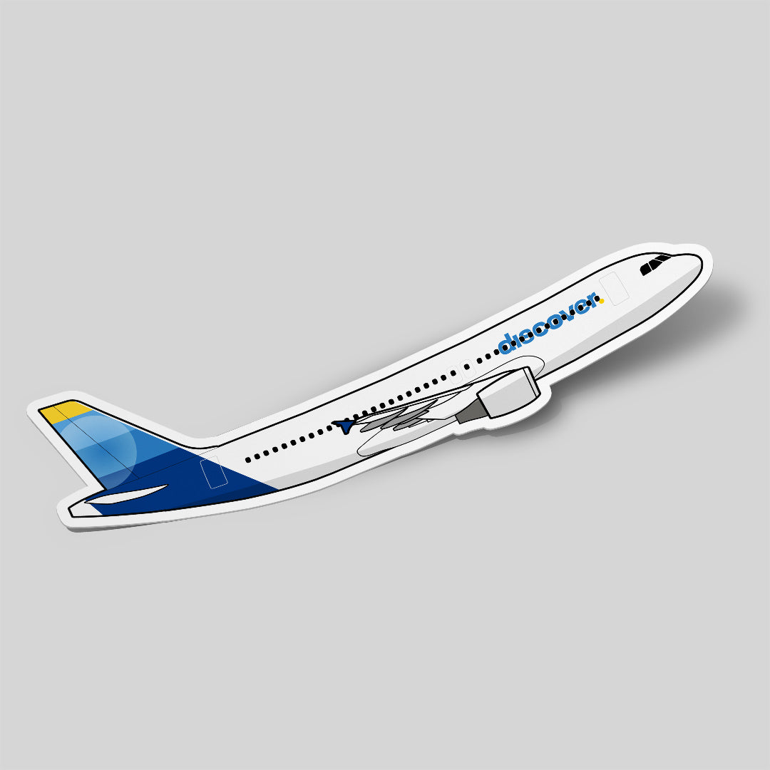 Airbus A320 Discover Airlines Sticker Airplane