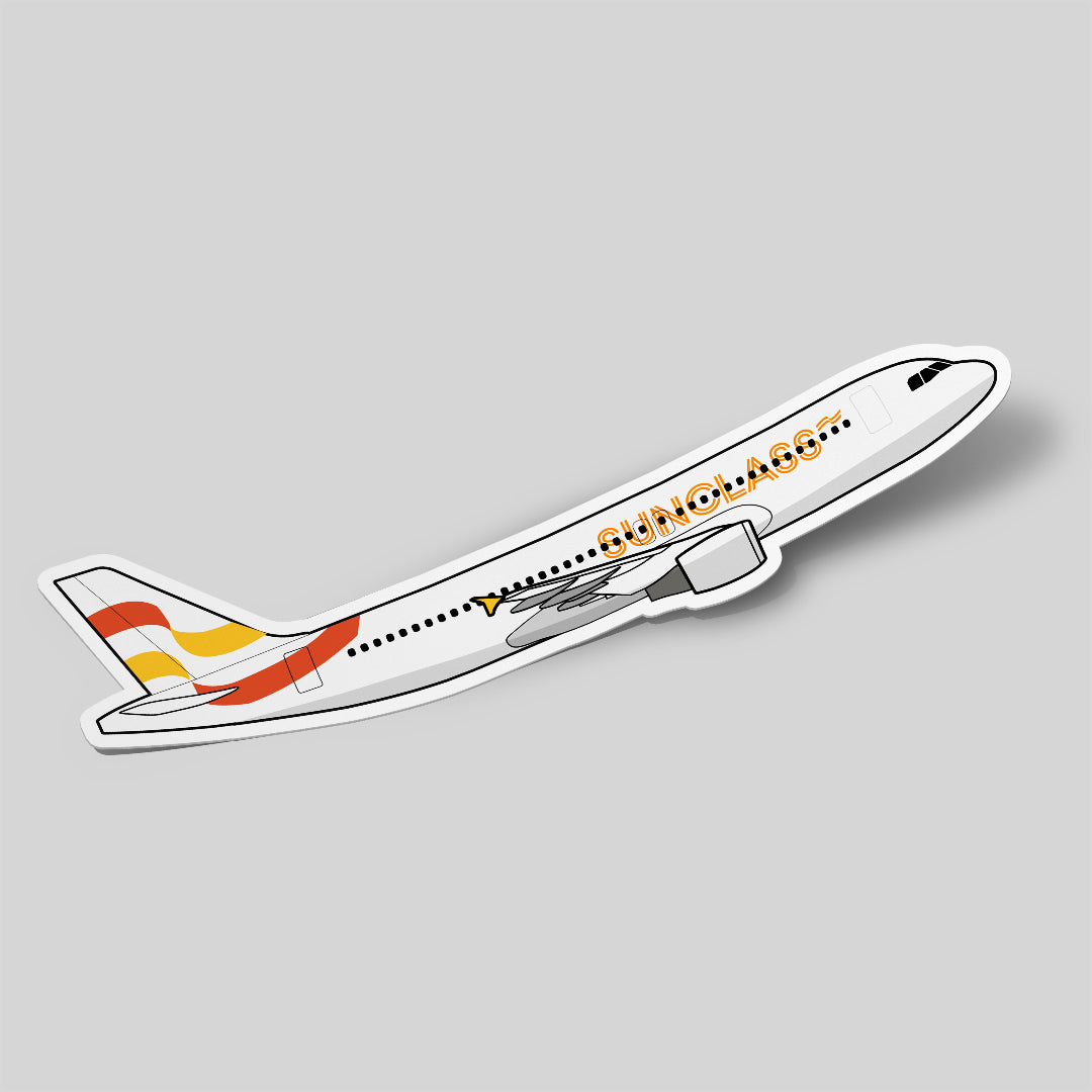 Airbus A320 Sunclass Airlines Sticker Airplane