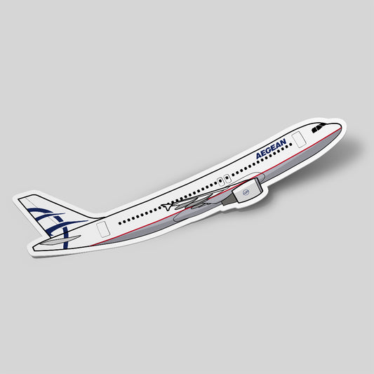 Airbus A320 Aegean Airlines Sticker Airplane