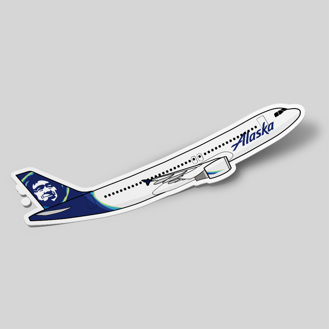 Airbus A320 Alaska Airlines Sticker Airplane