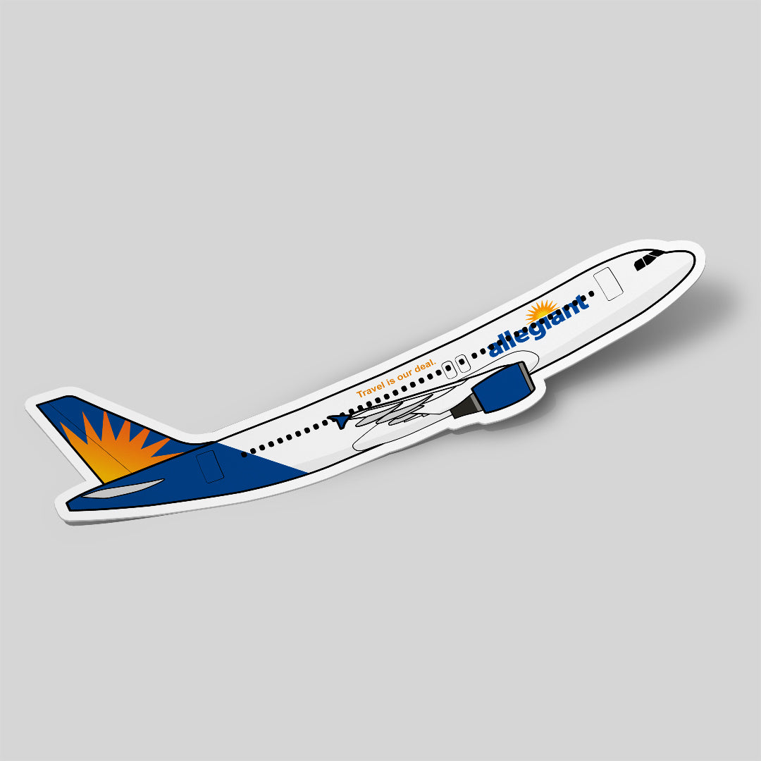 Airbus A320 Allegiant Air Sticker Airplane