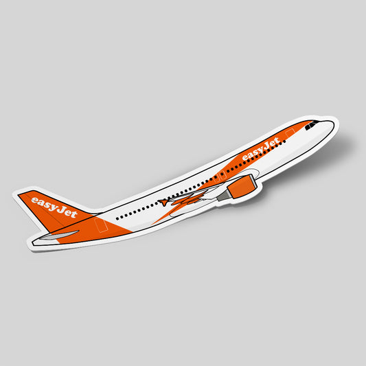 Airbus A320 easyJet Sticker Airplane