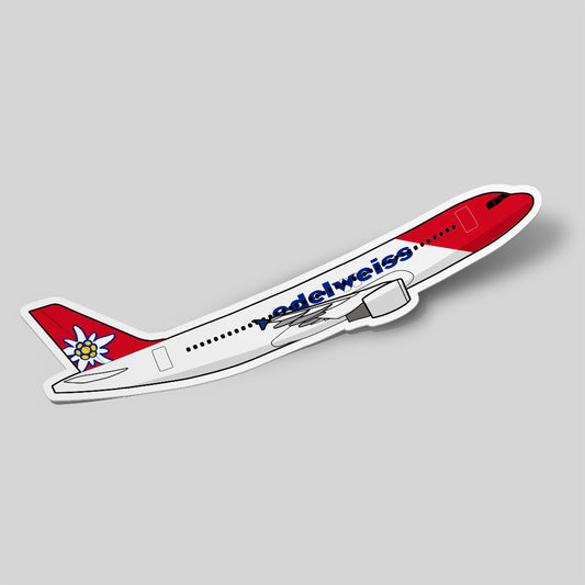 Airbus A320 Edelweiss Air Sticker Airplane