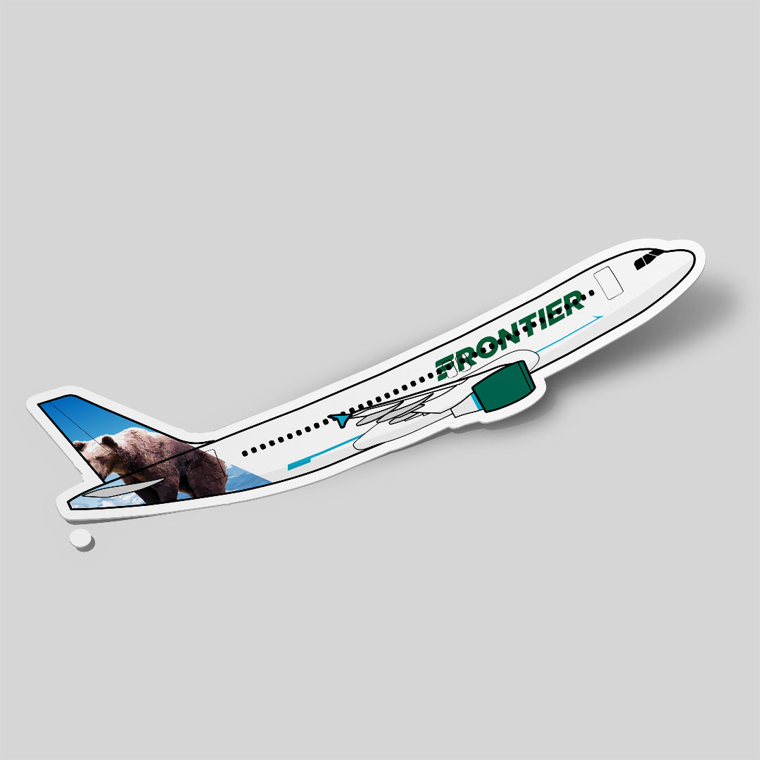 Airbus A320 Frontier Airlines Sticker Airplane