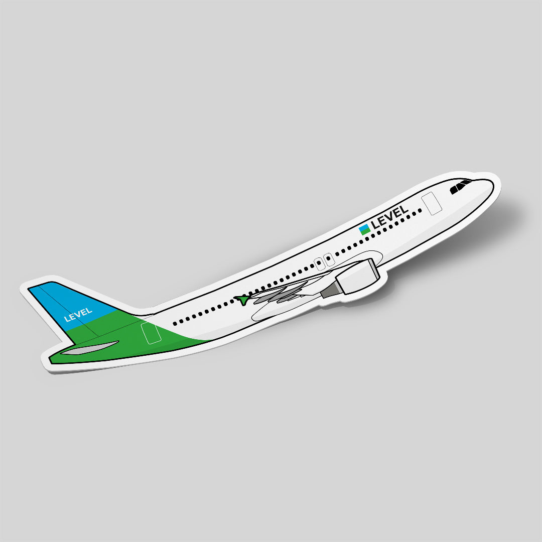 Airbus A320 LEVEL Sticker Airplane