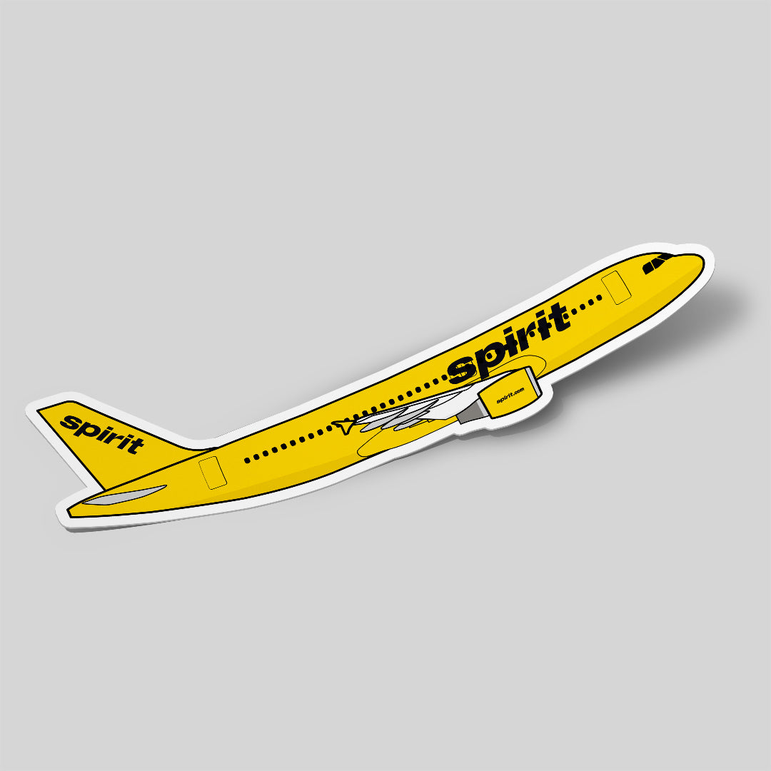 Airbus A320 Spirit Airlines Sticker Airplane