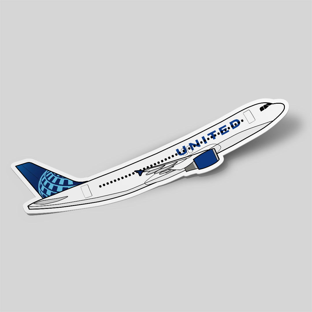 Airbus A320 United Airlines Sticker Airplane