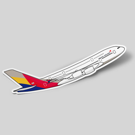 Airbus A380 Asiana Airlines Sticker Airplane