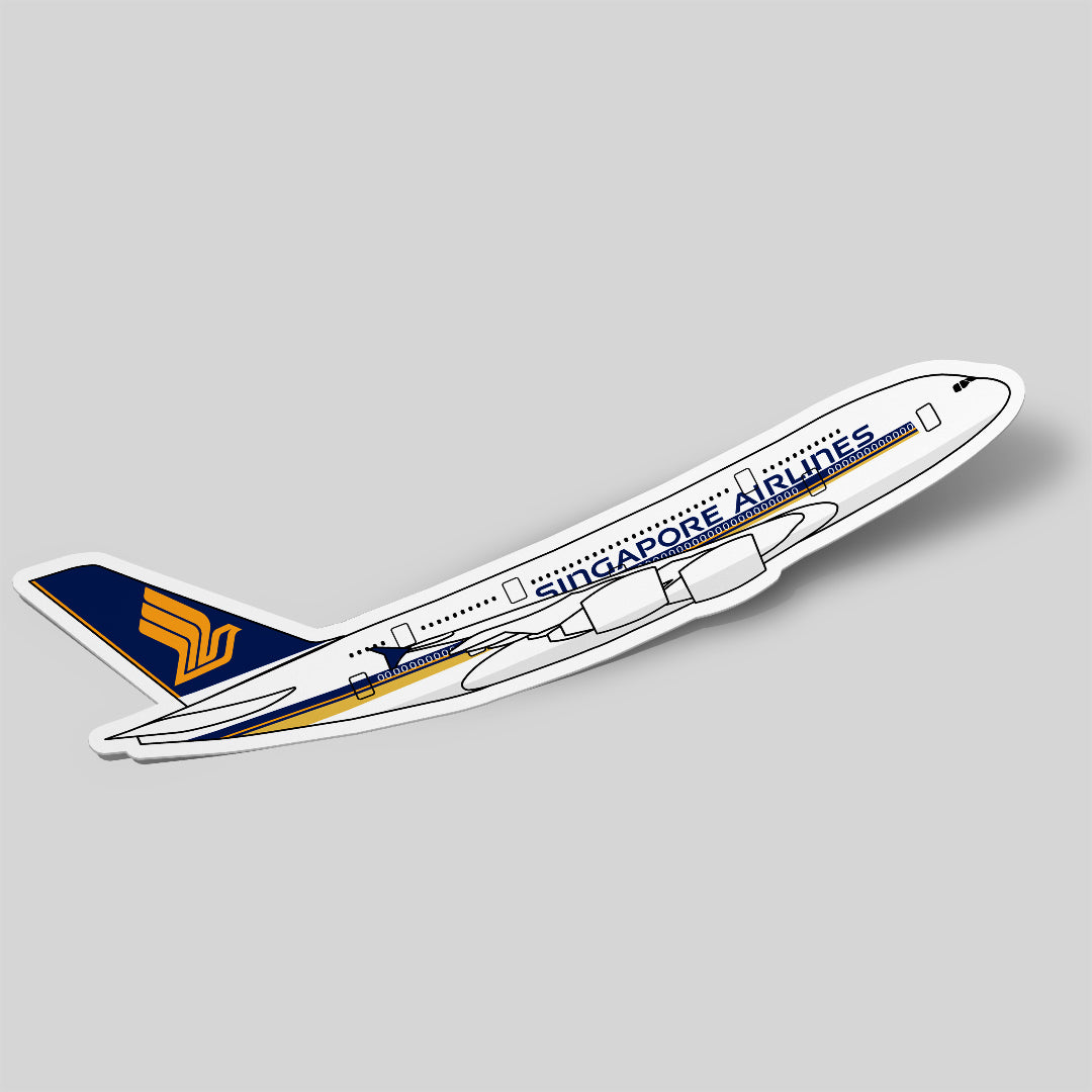 Airbus A380 Singapore Airlines Sticker Airplane