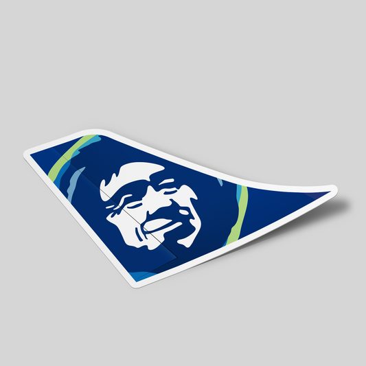 Alaska Airlines Sticker Tailplane