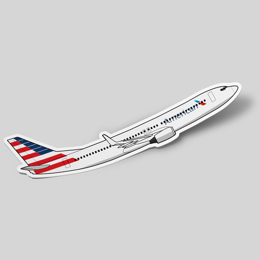 Boeing 737 American Airlines Sticker Airplane