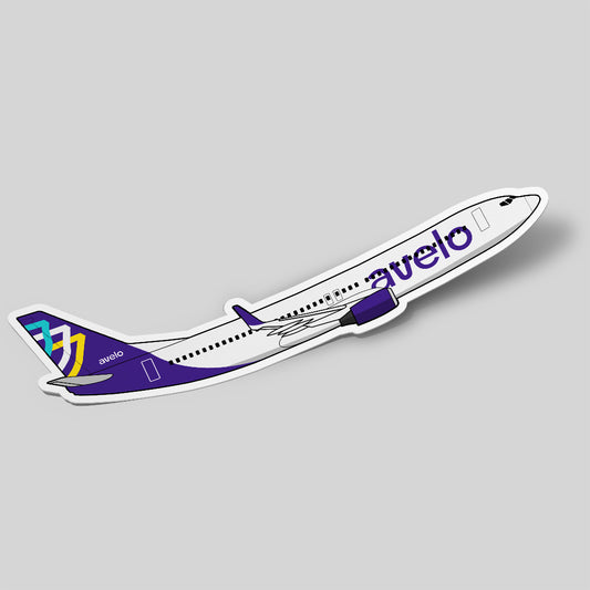 Boeing 737 Avelo Airlines Sticker Airplane